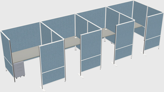 Flexible panel system with privacy