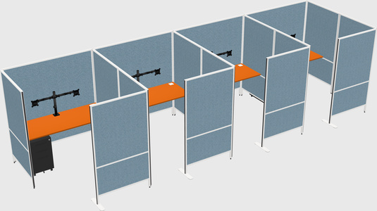 Flexible panel system with privacy