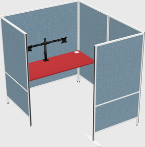 Flexible panel system with privacy