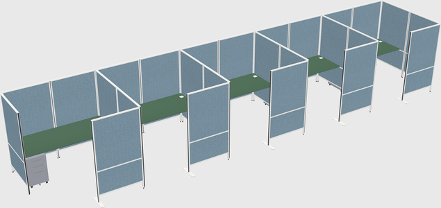 Flexible panel system with privacy