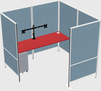 Flexible panel system with privacy