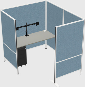 Flexible panel system with privacy