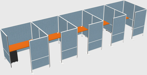 Flexible panel system with privacy