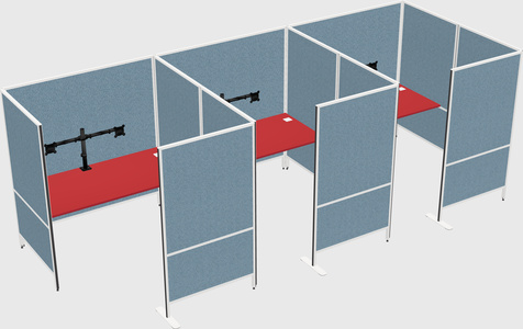 Flexible panel system with privacy