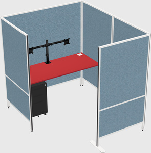 Flexible panel system with privacy