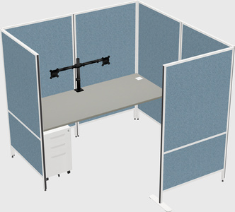 Flexible panel system with privacy