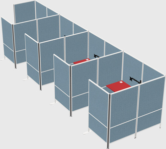 Flexible panel system with privacy