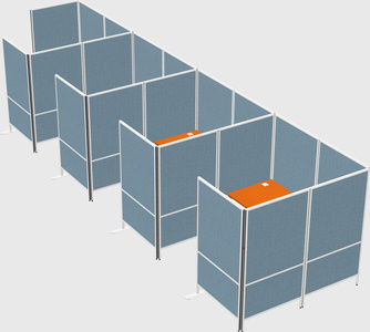 Flexible panel system with privacy