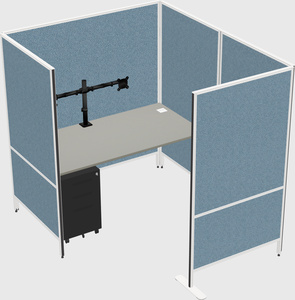 Flexible panel system with privacy
