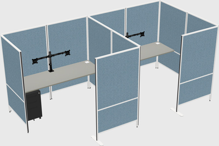 Flexible panel system with privacy