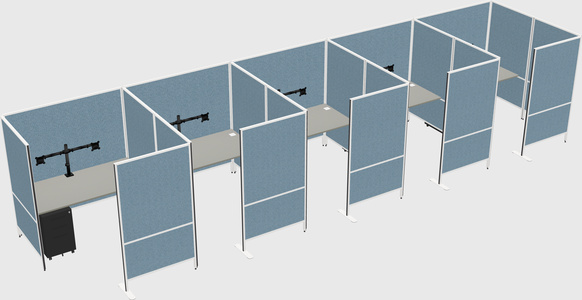 Flexible panel system with privacy