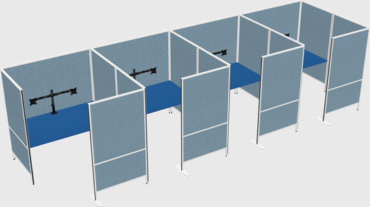 Flexible panel system with privacy