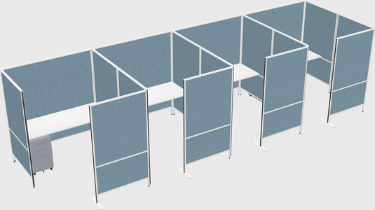 Flexible panel system with privacy
