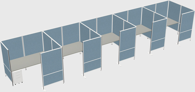 Flexible panel system with privacy