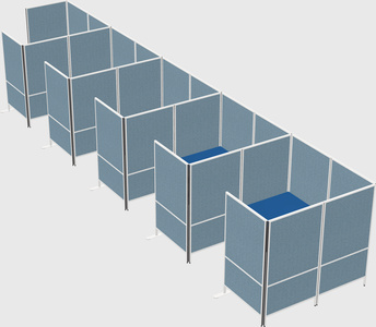 Flexible panel system with privacy