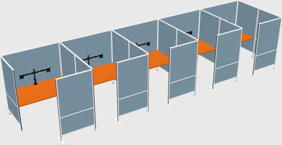 Flexible panel system with privacy