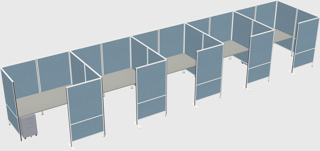 Flexible panel system with privacy
