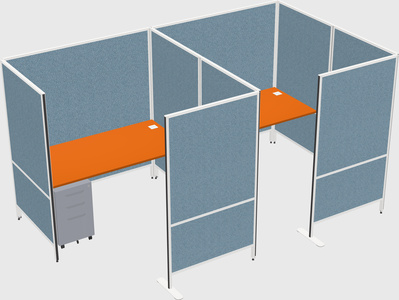Flexible panel system with privacy