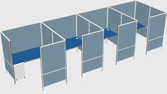 Flexible panel system with privacy