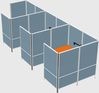 Flexible panel system with privacy