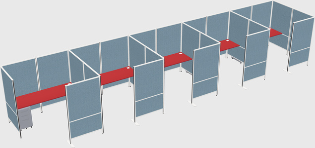 Flexible panel system with privacy
