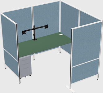 Flexible panel system with privacy