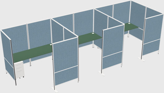 Flexible panel system with privacy