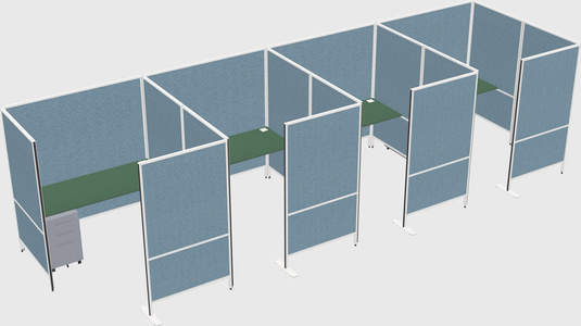 Flexible panel system with privacy