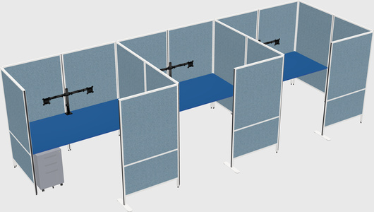 Flexible panel system with privacy