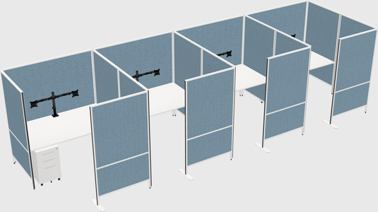 Flexible panel system with privacy
