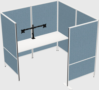 Flexible panel system with privacy
