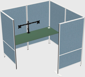 Flexible panel system with privacy