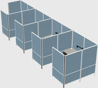 Flexible panel system with privacy
