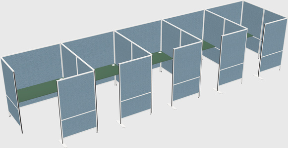 Flexible panel system with privacy