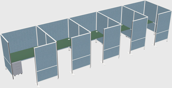 Flexible panel system with privacy