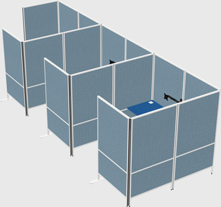 Flexible panel system with privacy