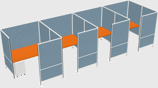 Flexible panel system with privacy