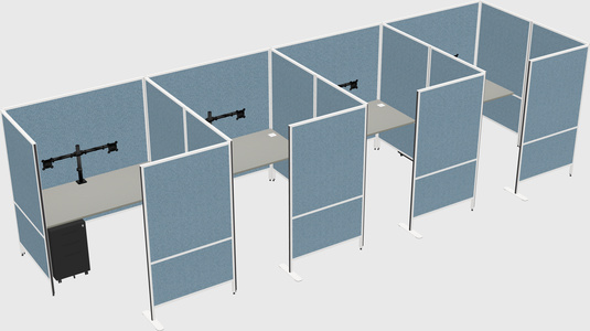 Flexible panel system with privacy
