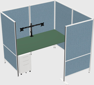 Flexible panel system with privacy