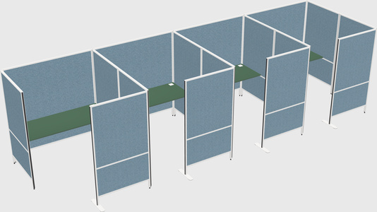 Flexible panel system with privacy
