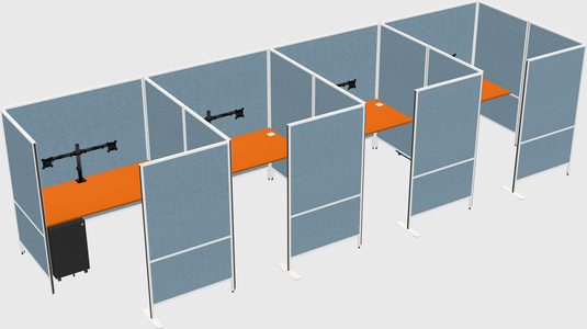 Flexible panel system with privacy