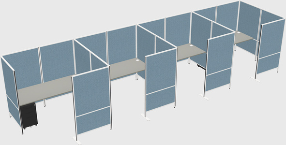 Flexible panel system with privacy