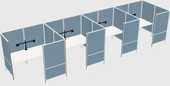 Flexible panel system with privacy