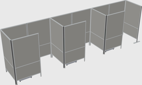 Small private panel system