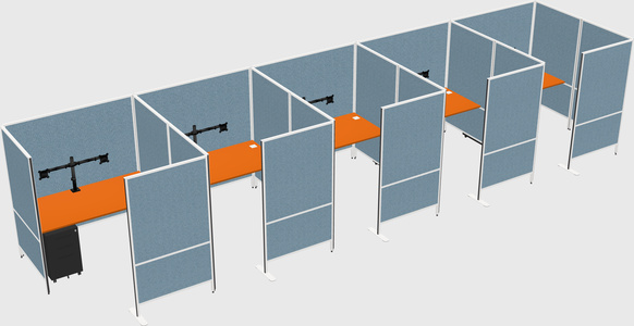 Flexible panel system with privacy