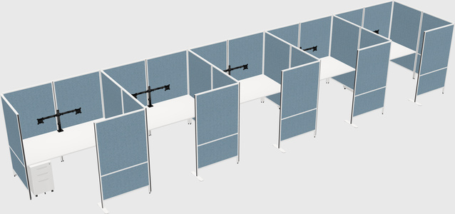 Flexible panel system with privacy