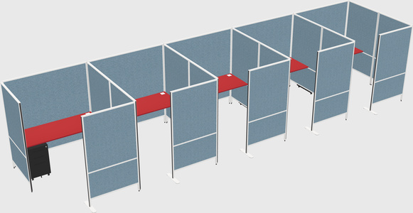 Flexible panel system with privacy