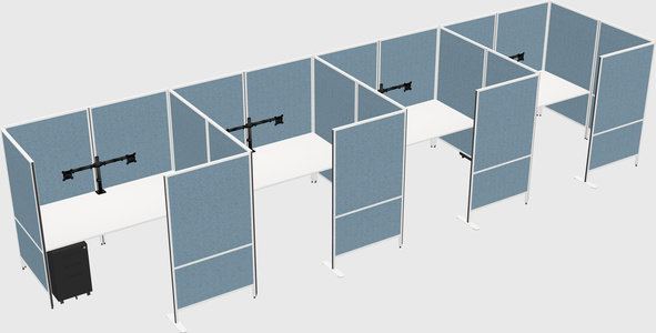 Flexible panel system with privacy