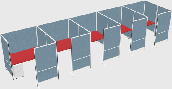 Flexible panel system with privacy