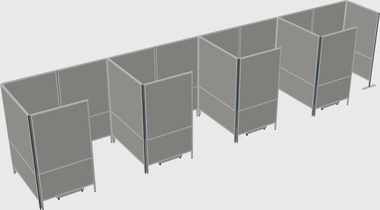 Small private panel system